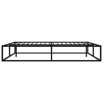 vidaXL Bed Frame Black Metal 160x200 cm