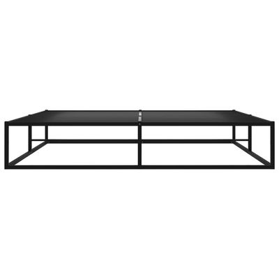 vidaXL Bed Frame Black Metal 160x200 cm