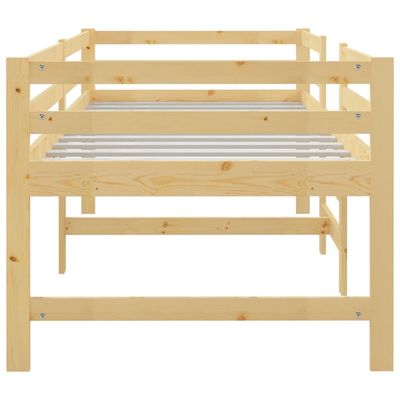 vidaXL Bed Frame 90x200 cm Solid Wood Pine