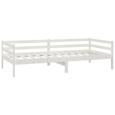 vidaXL Day Bed White 90x200 cm Solid Wood Pine