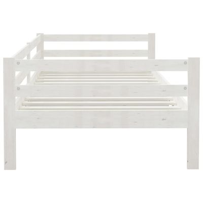 vidaXL Day Bed White 90x200 cm Solid Wood Pine