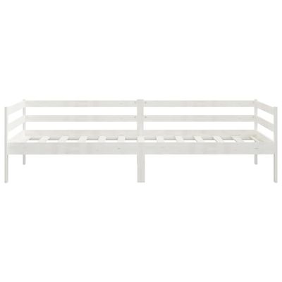 vidaXL Day Bed White 90x200 cm Solid Wood Pine