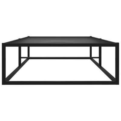 vidaXL Bed Frame Black Metal 90x200 cm