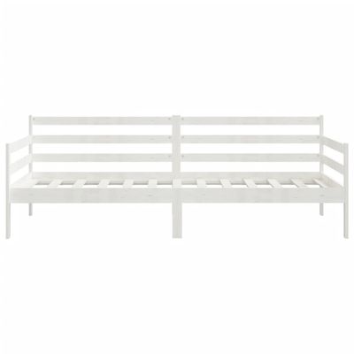 vidaXL Day Bed White 90x200 cm Solid Wood Pine