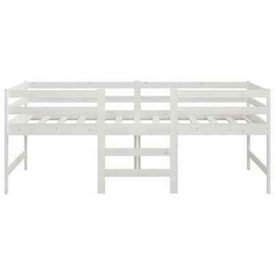 vidaXL Bed Frame White 90x200 cm Solid Wood Pine