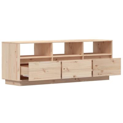 vidaXL TV Cabinet 140x37x50 cm Solid Wood Pine