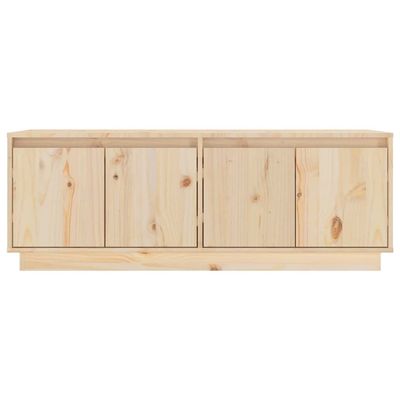 vidaXL TV Cabinet 110x34x40 cm Solid Wood Pine