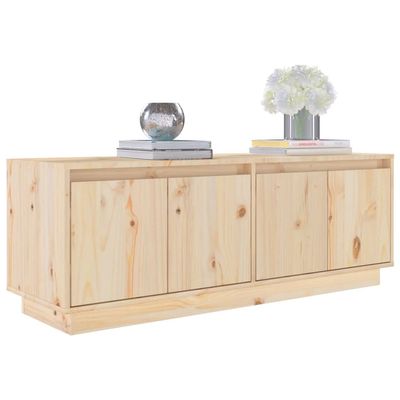 vidaXL TV Cabinet 110x34x40 cm Solid Wood Pine