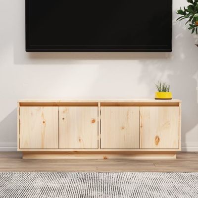 vidaXL TV Cabinet 110x34x40 cm Solid Wood Pine