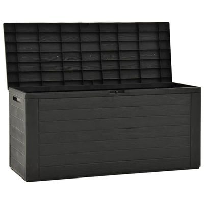 vidaXL Garden Storage Box Anthracite 116x44x55 cm