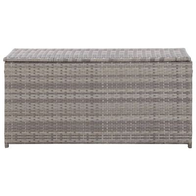 vidaXL Garden Storage Box Poly Rattan 100x50x50 cm Grey