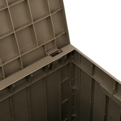 vidaXL Garden Storage Box Grey 55.5x43x53 cm Polypropylene