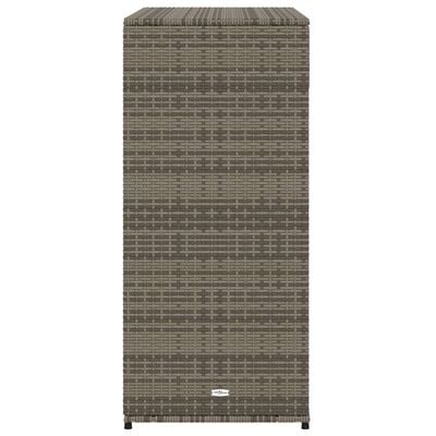 vidaXL Garden Storage Cabinet Grey 105x55x113 cm Poly Rattan