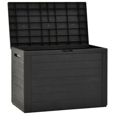 vidaXL Garden Storage Box Anthracite 78x44x55 cm