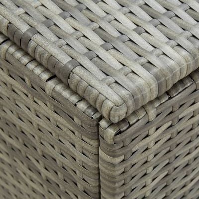 vidaXL Garden Storage Box Poly Rattan 180x90x70 cm Grey