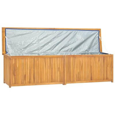 vidaXL Garden Box 200x50x55 cm Solid Wood Teak