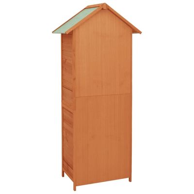 vidaXL Garden Storage Cabinet Brown 42.5x64x190 cm