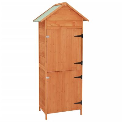 vidaXL Garden Storage Cabinet Brown 42.5x64x190 cm