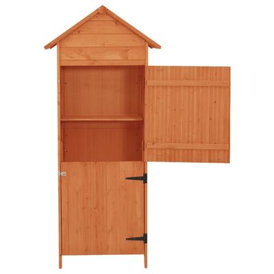 vidaXL Garden Storage Cabinet Brown 42.5x64x190 cm