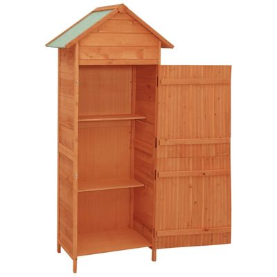 vidaXL Garden Storage Cabinet Brown 42.5x64x190 cm