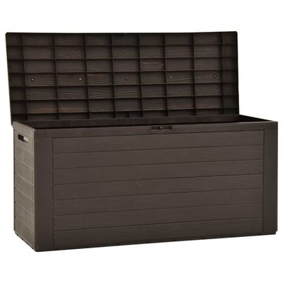 vidaXL Garden Storage Box Brown 116x44x55 cm