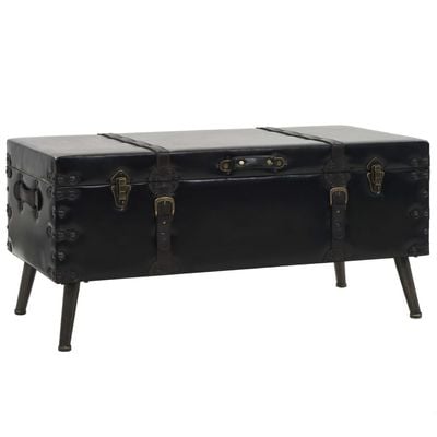 vidaXL Coffee Table MDF and Steel 102x51x48 cm