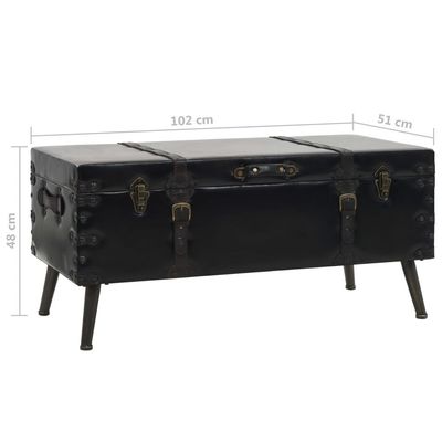 vidaXL Coffee Table MDF and Steel 102x51x48 cm