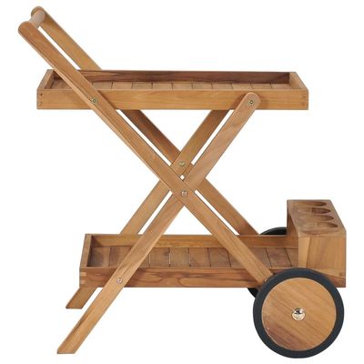 vidaXL Tea Trolley Solid Teak Wood