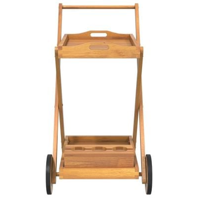 vidaXL Tea Trolley 54x87x90 cm Solid Wood Acacia