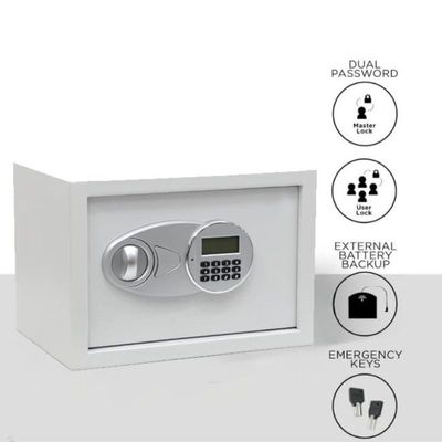 Heavy duty Digital Safe Locker for Home and office | Digital Locker | Locker Safe for Home and office | Master & User PIN Code Access | Emergency Key | Grey Color (L31XW20XH20 cm)