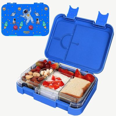 Bento Lunch Box for Kid School with food sticks | 4/6 Convertible Compartments| BPA FREE|LEAK PROOF| Dishwasher Safe | Back to School Season |Food Graded Materials| Made of Triton