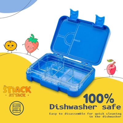 Bento Lunch Box for Kid School with food sticks | 4/6 Convertible Compartments| BPA FREE|LEAK PROOF| Dishwasher Safe | Back to School Season |Food Graded Materials| Made of Triton