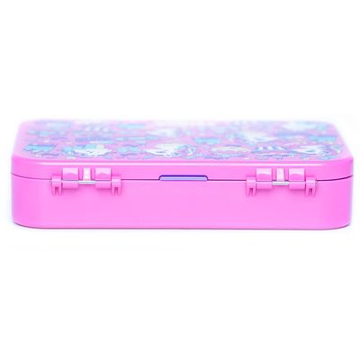 Snack Attack Bento Box or Lunch Box for Kids 4 & 6 Convertible Compartments | Portion Lunch Box | Food Graded Materials BPA FREE & LEAK PROOF| Made of Triton(Neptune Blue) (Pink Unicorn Solo)