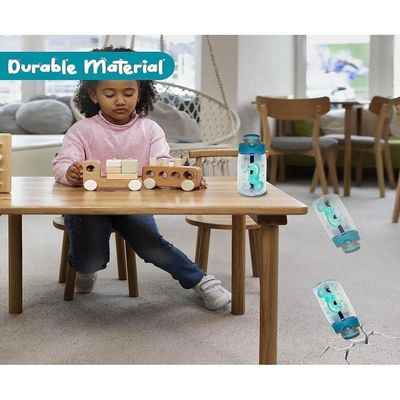 Kids Water Bottle with Straw, BPA Free, Rotating Design, Great for Toddlers and Preschoolers (Sea Horse)