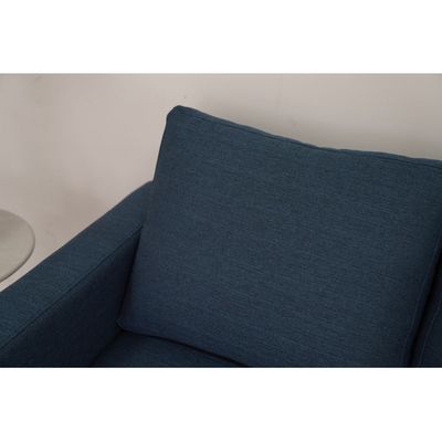 Lara 3-Seater  Fabric Left & Right Reversible Fabric Corner Sofa - Blue - With 2-Year Warranty