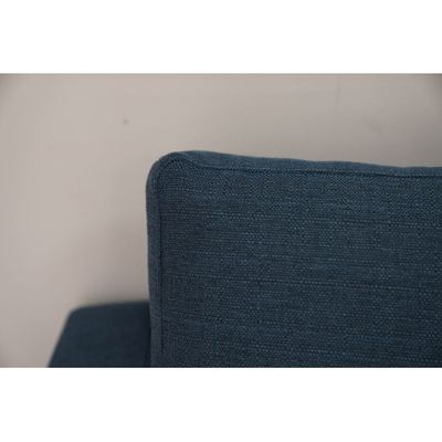 Lara 3-Seater  Fabric Left & Right Reversible Fabric Corner Sofa - Blue - With 2-Year Warranty