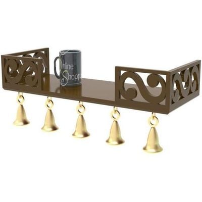Bell Floating Wall Shelf (Brown)