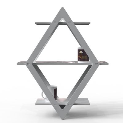 Rhombus Shelf Floating Wall Shelf For Living Room