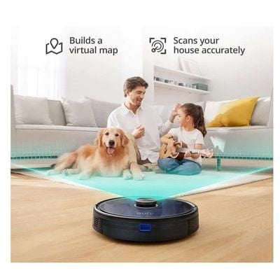 Eufy RoboVac L35 Hybrid Plus Robotic Vacuum Cleaner, Black