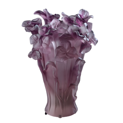 Crystal Bakhoor Incense Burner Violet Poppy 20 CM