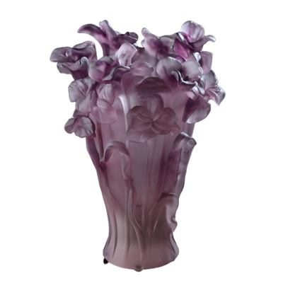 Crystal Bakhoor Incense Burner Violet Poppy 20 CM
