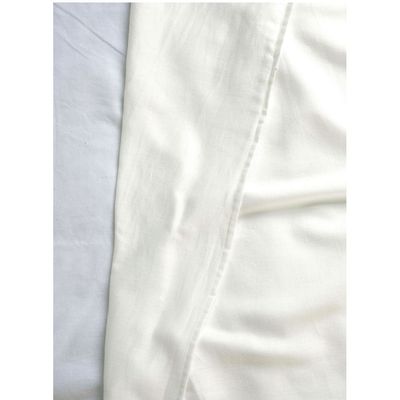 King Flat Bedsheet 100% Cotton Deep-pocketed Off-White 280 x 265 CM