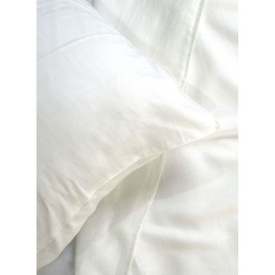 King Flat Bedsheet 100% Cotton Deep-pocketed Off-White 280 x 265 CM
