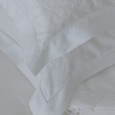 Duvet Cover Sets Arista Vines - Cotton Sateen 500-Thread-Count With Embroidery Super King Size 240 x 270 cm
