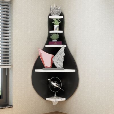 Fresca Premium Large Wooden Corner Wall Shelf