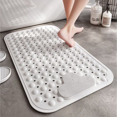 Anti-Slip Massage Bathroom Bath Tub Mats with Suction Cup and Drain Hole Quick Drying Shower Floor Mat (40×70CM)