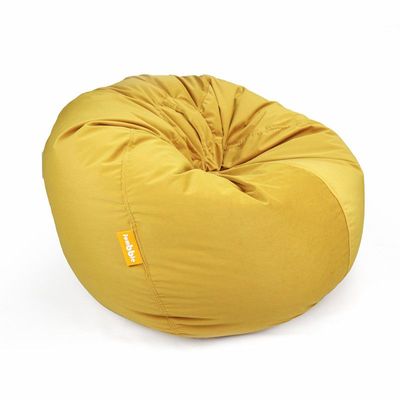 Jumbble Nest Soft Suede Bean Bag with Filling | Cozy Bean Bag Best for Lounging Indoor | Kids & Adult | Soft Velvet Fabric | Filled with Polystyrene Beads (Kids, Beige)