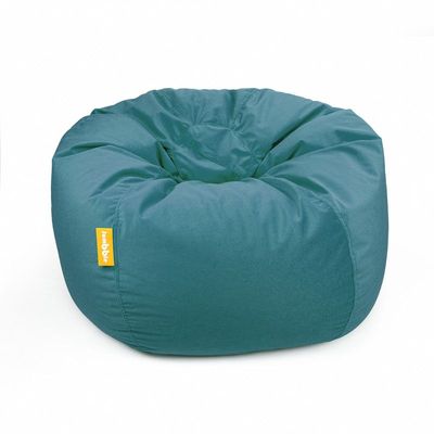 Jumbble Nest Soft Suede Bean Bag with Filling | Cozy Bean Bag Best for Lounging Indoor | Kids & Adult | Soft Velvet Fabric | Filled with Polystyrene Beads (Kids, Blue)