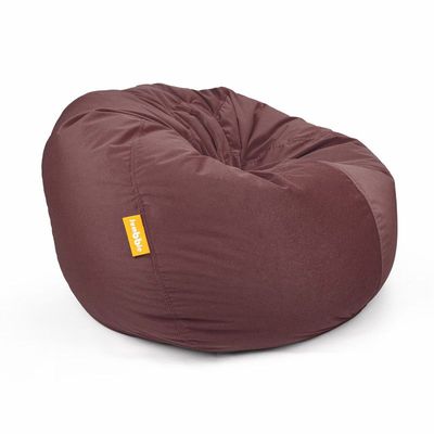 Jumbble Nest Soft Suede Bean Bag with Filling | Cozy Bean Bag Best for Lounging Indoor | Kids & Adult | Soft Velvet Fabric | Filled with Polystyrene Beads (Kids, Dark Pink)