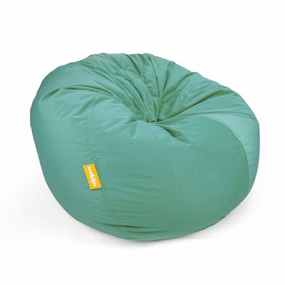 Jumbble Nest Soft Suede Bean Bag with Filling | Cozy Bean Bag Best for Lounging Indoor | Kids & Adult | Soft Velvet Fabric | Filled with Polystyrene Beads (Kids, Mint Green)